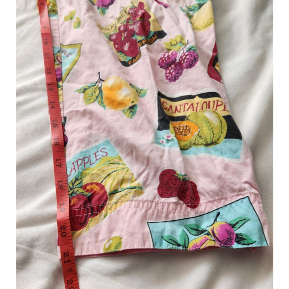 Nick & Nora Women's Fruit Drawstring 100% Cotton Straight Pajamas Bottom SZ S - Picture 4 of 6
